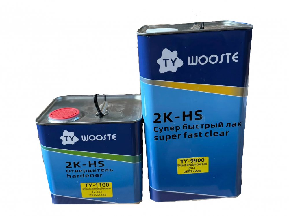 Супер быстрый лак TY 9900 wooste 5 л + отвердитель 2,5 л